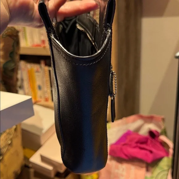 Coach Black Leather Clutch with Silver Hardware NWT! - Picture 5 of 6